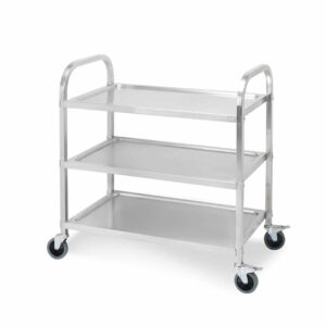 Buy SOGA 3 Tier 75x40x83.5cm Stainless Steel Kitchen Dinning Food Cart Trolley Utility Size Small Online - Business & Industrial - 1 - AU Depot Free Shipping