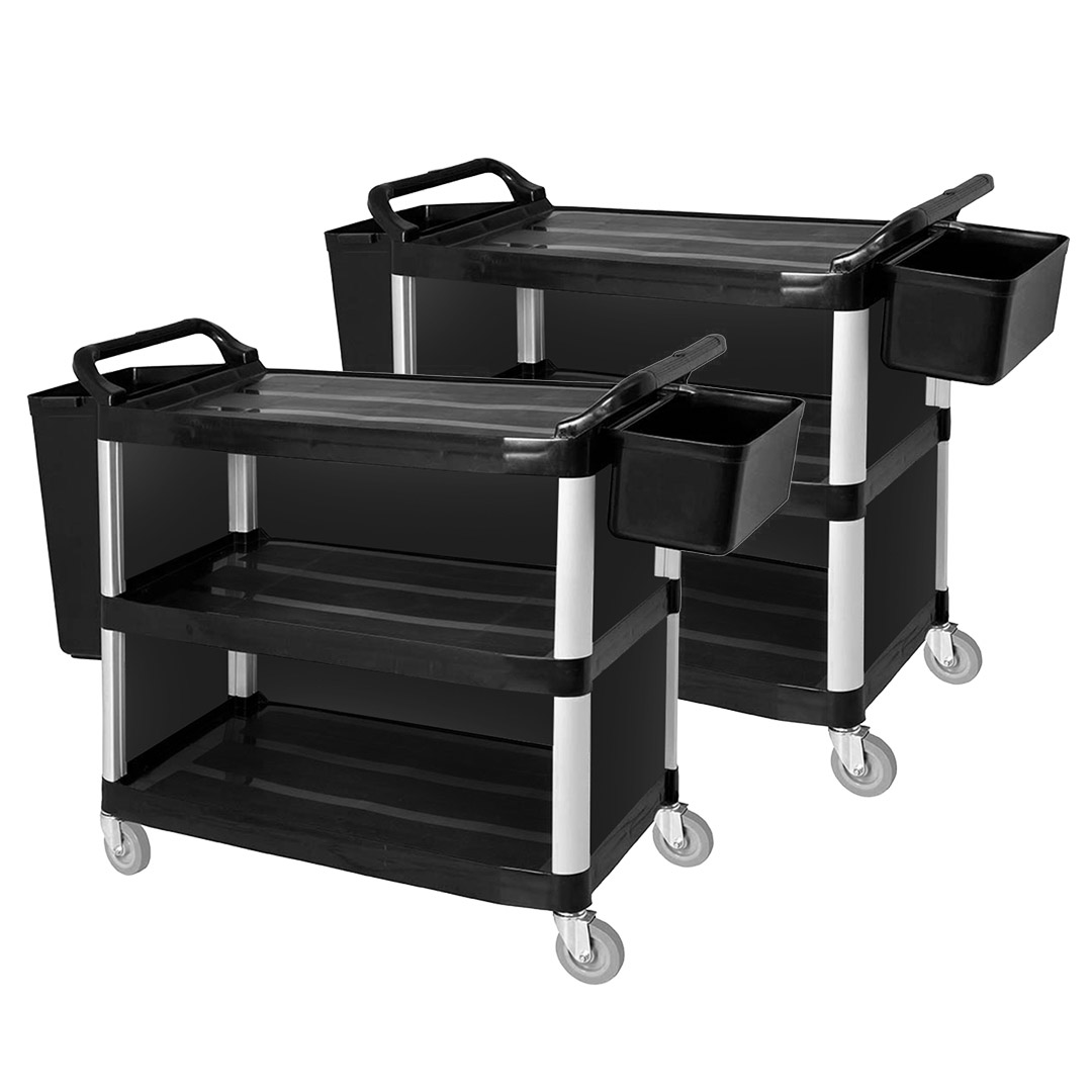 SOGA 3 Tier Covered Food Trolley Food Waste Cart Storage Mechanic Kitchen with Bins - FoodCart1515WithBins - Business & Industrial - 6 - AU DEPOT SOGA Buy SOGA 3 Tier Covered Food Trolley Food Waste Cart Storage Mechanic Kitchen with Bins Online - Business & Industrial - 6 - AU Depot Free Shipping