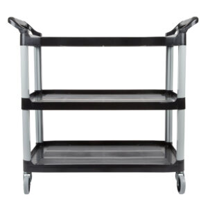 Buy SOGA 3 Tier Food 83.5x43x95cm Trolley Food Waste Cart Storage Mechanic Kitchen Black Small Online - Business & Industrial - 2 - AU Depot Free Shipping