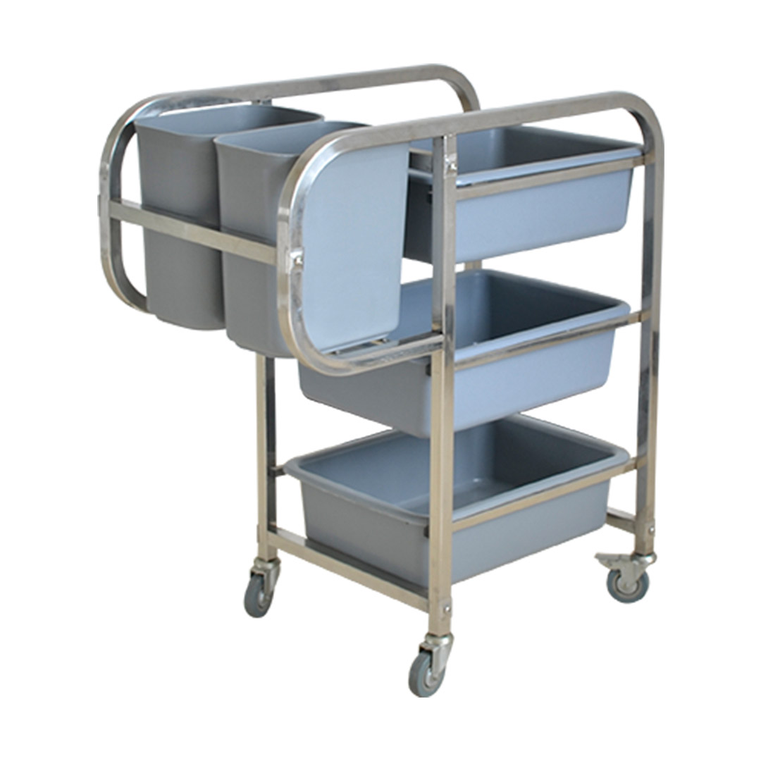 SOGA 3 Tier Food Trolley Food Waste Cart Five Buckets Kitchen Food Utility 82x43x92cm Square - FoodCart1213 - Business & Industrial - 3 - AU DEPOT SOGA Buy SOGA 3 Tier Food Trolley Food Waste Cart Five Buckets Kitchen Food Utility 82x43x92cm Square Online - Business & Industrial - 3 - AU Depot Free Shipping