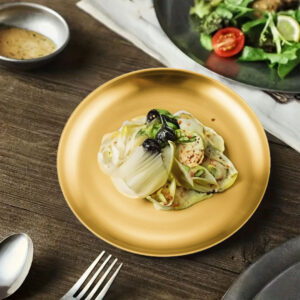 Buy SOGA 30cm Premium Gold Grilling Plate  Durable Heat Resistant Perfect for BBQs and Outdoor Cooking Kitchen Essential Online - home & living > kitchen & dining > cookware > saucepans - 2 - AU Depot Free Shipping
