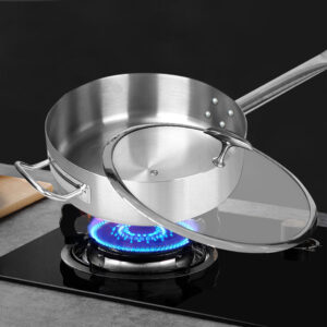 Buy SOGA 30cm Stainless Steel Saucepan Sauce pan with Glass Lid and Helper Handle Triple Ply Base Cookware Online - home & living > kitchen & dining > cookware > saucepans - 2 - AU Depot Free Shipping