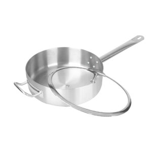 SOGA 30cm Stainless Steel Saucepan Sauce pan with Glass Lid and Helper Handle Triple Ply Base Cookware SaucePanSS423130CM AU Depot Free Shipping SOGA 30cm Stainless Steel Saucepan Sauce pan with Glass Lid and Helper Handle Triple Ply Base Cookware - AU DEPOT