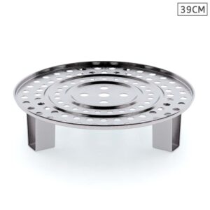 Buy SOGA 39cm Stainless Steel Steamer Insert Stock Pot Steaming Rack Stockpot Tray Online - home & living > kitchen & dining > cookware > stock & multi pots - 1 - AU Depot Free Shipping