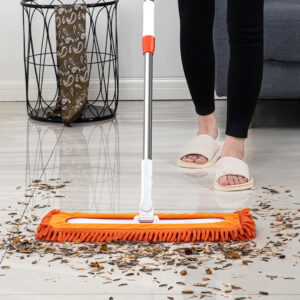 Buy SOGA 3X 60x12 Orange Microfiber Flat Mop Floor Cleaning Pads Rotating Dust Remover Online - Home & Garden - 2 - AU Depot Free Shipping