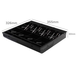 Buy SOGA 4 Bills 8 Coins Cash Tray With Lockable Lid Heavy Duty Spare Cash Tray Black Online - Business & Industrial - 2 - AU Depot Free Shipping