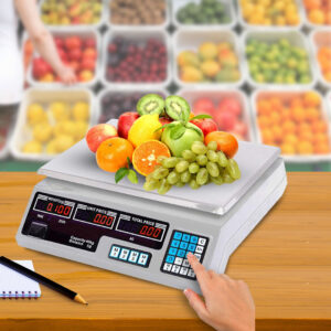 Buy SOGA 40kg Digital Commercial Kitchen Scales Shop Electronic Weight Scale Food White Online - home & living > kitchen & dining > kitchen tools & utensils > kitchen scales - 2 - AU Depot Free Shipping