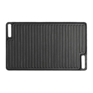 Buy SOGA 45cm Rectangular Cast Iron Portable Fry BBQ Grill Plate Cooking Pan Tray with Handle Online - Home & Living - 1 - AU Depot Free Shipping