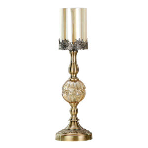 Buy SOGA 47cm Glass Candle Holder Candle Stand Glass/Metal Online - Home & Living - 1 - AU Depot Free Shipping
