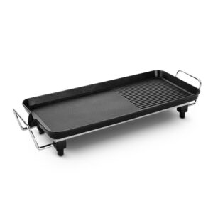 Buy SOGA 48cm Electric BBQ Grill Teppanyaki Tough Non-stick Surface Hot Plate Kitchen 3-5 Person Online - electronics & appliances > appliances > small kitchen appliances > benchtop cooking > sandwich presses & grills - 1 - AU Depot Free Shipping