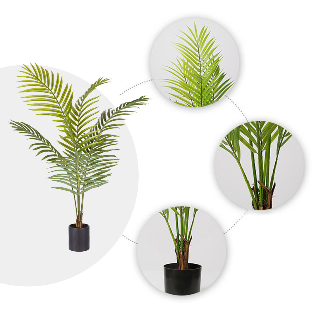 SOGA 4X 120cm Green Artificial Indoor Rogue Areca Palm Tree Fake Tropical Plant Home Office Decor - APlant1206SAX4 - Home & Living - 4 - AU DEPOT SOGA Buy SOGA 4X 120cm Green Artificial Indoor Rogue Areca Palm Tree Fake Tropical Plant Home Office Decor Online - Home & Living - 4 - AU Depot Free Shipping