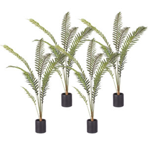 SOGA 4X 180cm Artificial Green Rogue Hares Foot Fern Tree Fake Tropical Indoor Plant Home Office Decor APlantLGY1808X4 AU Depot Free Shipping SOGA 4X 180cm Artificial Green Rogue Hares Foot Fern Tree Fake Tropical Indoor Plant Home Office Decor - AU DEPOT
