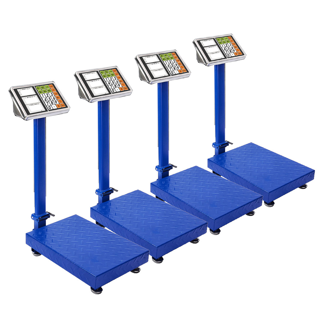 SOGA 4X 300kg Electronic Digital Platform Scale Computing Shop Postal Weight Blue - Kitchen Scales - 300kgPlatformScalesBlueX4 1 SOGA 4X 300kg Electronic Digital Platform Scale Computing Shop Postal Weight Blue - AU DEPOT Buy SOGA 4X 300kg Electronic Digital Platform Scale Computing Shop Postal Weight Blue Online - Home & Living - 1 - AU Depot Free Shipping