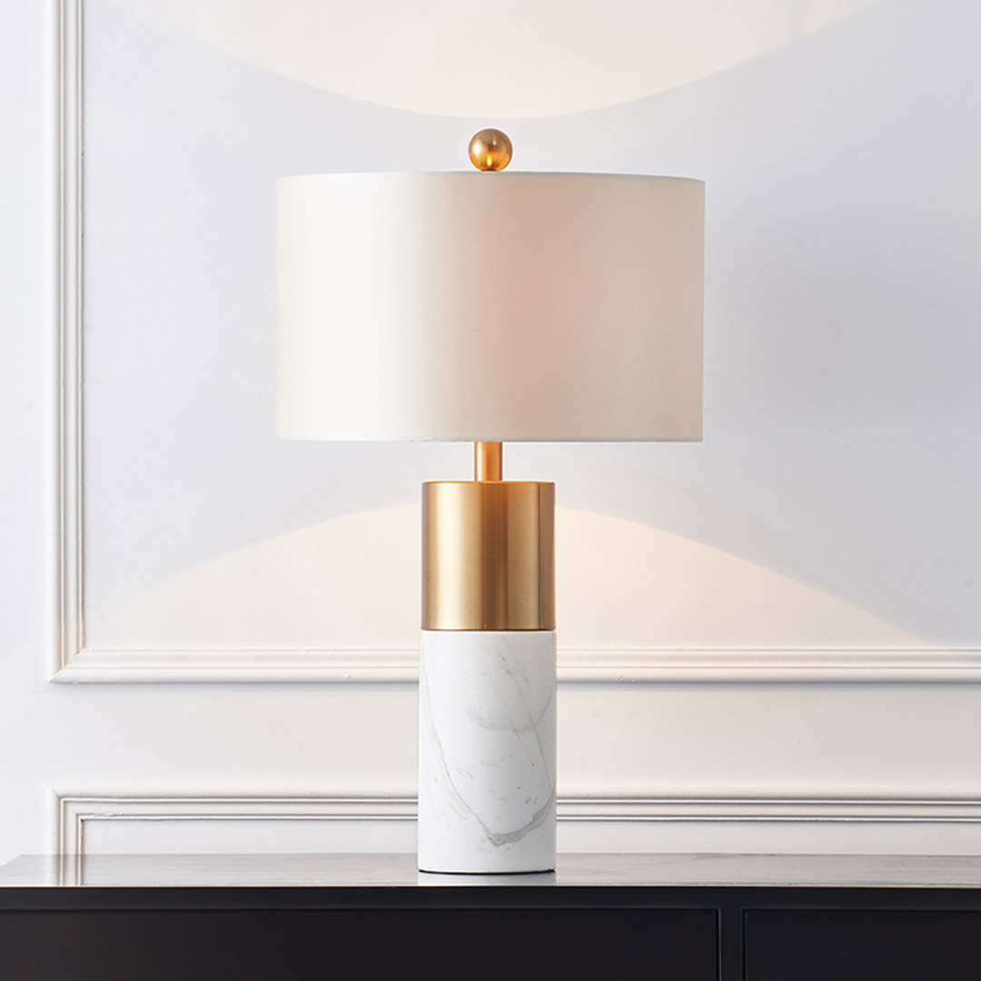 SOGA 4X 60cm White Marble Bedside Modern Desk Table Lamp Living Room Shade with Cylinder Base - TableLampH60X4 - Home & Living - 8 - AU DEPOT SOGA Buy SOGA 4X 60cm White Marble Bedside Modern Desk Table Lamp Living Room Shade with Cylinder Base Online - Home & Living - 8 - AU Depot Free Shipping
