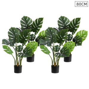 SOGA 4X 80cm Artificial Indoor Potted Turtle Back Fake Decoration Tree Flower Pot Plant APlantFHGP8007X4 AU Depot Free Shipping SOGA 4X 80cm Artificial Indoor Potted Turtle Back Fake Decoration Tree Flower Pot Plant - AU DEPOT