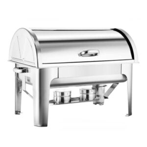 Buy SOGA 4X 9L Stainless Steel Full Size Roll Top Chafing Dish Food Warmer Online - Furniture - 2 - AU Depot Free Shipping