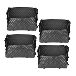 SOGA 4X Black Leather Car Storage Portable Hanging Organizer Backseat Multi Purpose Interior Accessories Bag CarStorageBag312X4 AU Depot Free Shipping SOGA 4X Black Leather Car Storage Portable Hanging Organizer Backseat Multi-Purpose Interior Accessories Bag - AU DEPOT