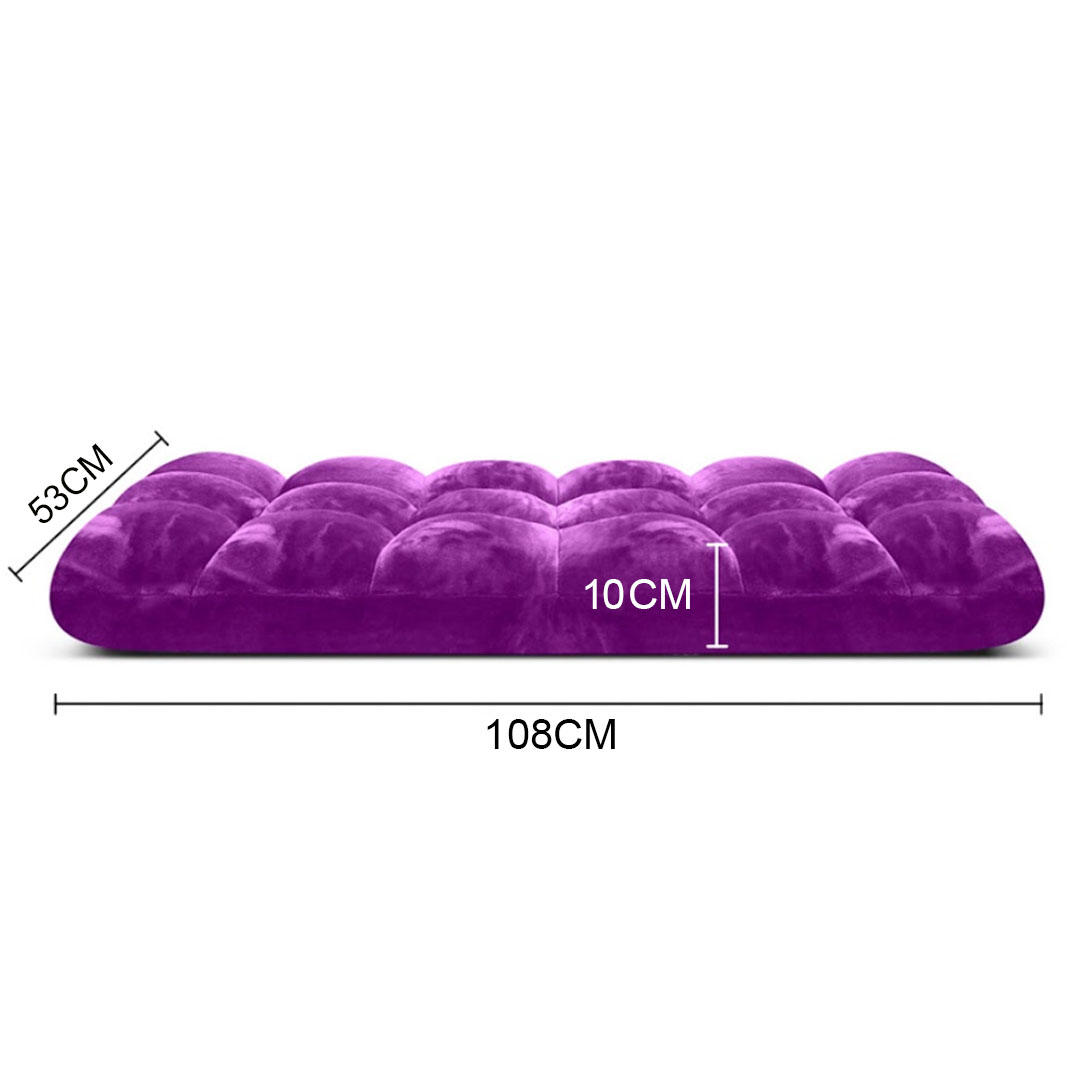 SOGA 4X Floor Recliner Folding Lounge Sofa Futon Couch Folding Chair Cushion Purple - LoungeChairPurpleX4 - Furniture - 6 - AU DEPOT SOGA Buy SOGA 4X Floor Recliner Folding Lounge Sofa Futon Couch Folding Chair Cushion Purple Online - Furniture - 6 - AU Depot Free Shipping