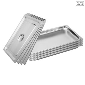 Buy SOGA 4X Gastronorm GN Pan Full Size 1/1 GN Pan 2cm Deep Stainless Steel Tray With Lid Online - Home & Living - 1 - AU Depot Free Shipping