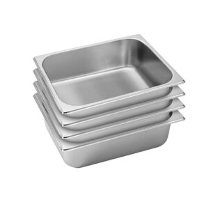 Buy SOGA 4X Gastronorm GN Pan Full Size 1/2 GN Pan 10cm Deep Stainless Steel Tray Online - Home & Living - 1 - AU Depot Free Shipping