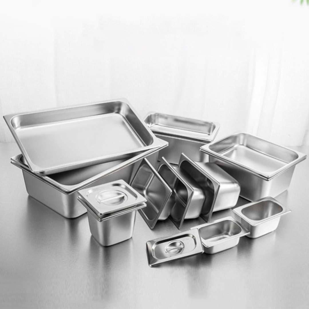 SOGA 4X Gastronorm GN Pan Full Size 1/2 GN Pan 10cm Deep Stainless Steel Tray With Lid - GP5410wLidX4 - Home & Living - 9 - AU DEPOT SOGA Buy SOGA 4X Gastronorm GN Pan Full Size 1/2 GN Pan 10cm Deep Stainless Steel Tray With Lid Online - Home & Living - 9 - AU Depot Free Shipping