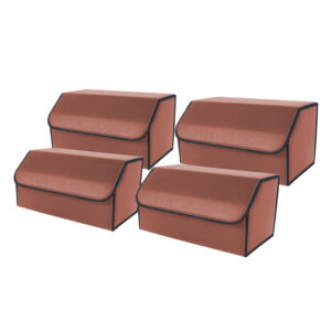 Buy SOGA 4X Leather Car Boot Collapsible Foldable Trunk Cargo Organizer Portable Storage Box Coffee Large Online - Garden, Tools & Hardware - 1 - AU Depot Free Shipping