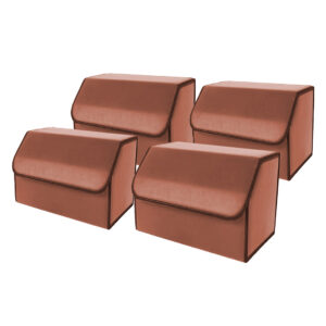 Buy SOGA 4X Leather Car Boot Collapsible Foldable Trunk Cargo Organizer Portable Storage Box Coffee Medium Online - Garden, Tools & Hardware - 1 - AU Depot Free Shipping