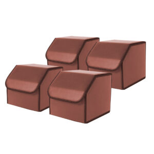 Buy SOGA 4X Leather Car Boot Collapsible Foldable Trunk Cargo Organizer Portable Storage Box Coffee Small Online - Garden, Tools & Hardware - 1 - AU Depot Free Shipping