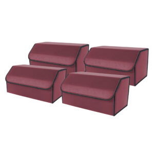 Buy SOGA 4X Leather Car Boot Collapsible Foldable Trunk Cargo Organizer Portable Storage Box Red Large Online - Garden, Tools & Hardware - 1 - AU Depot Free Shipping