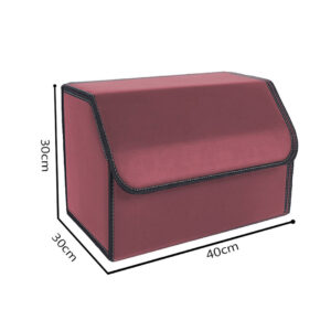 Buy SOGA 4X Leather Car Boot Collapsible Foldable Trunk Cargo Organizer Portable Storage Box Red Medium Online - Garden, Tools & Hardware - 2 - AU Depot Free Shipping