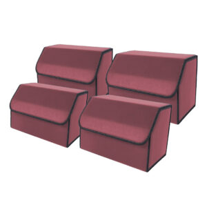 Buy SOGA 4X Leather Car Boot Collapsible Foldable Trunk Cargo Organizer Portable Storage Box Red Medium Online - Garden, Tools & Hardware - 1 - AU Depot Free Shipping