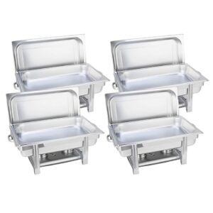Buy SOGA 4X Stainless Steel Chafing Single Tray Catering Dish Food Warmer Online - Furniture - 1 - AU Depot Free Shipping