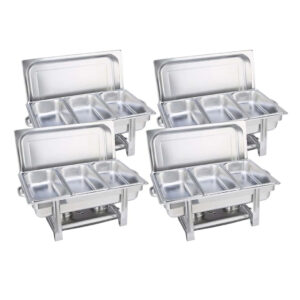 Buy SOGA 4X Stainless Steel Chafing Triple Tray Catering Dish Food Warmer Online - Furniture - 1 - AU Depot Free Shipping