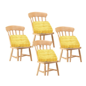 Buy SOGA 4X Yellow Square Cushion Soft Leaning Plush Backrest Throw Seat Pillow Home Office Decor Online - Furniture - 1 - AU Depot Free Shipping