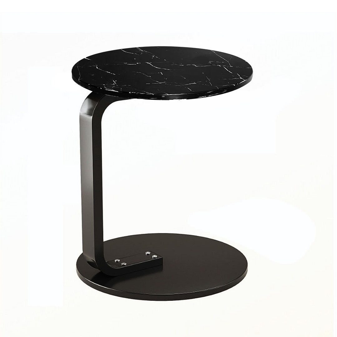 SOGA 50cm Black Marble Mini Side Table Movable Lightweight w/ Black Frame - - SideTab33 1 SOGA 50cm Black Marble Mini Side Table Movable Lightweight w/ Black Frame - AU DEPOT Buy SOGA 50cm Black Marble Mini Side Table Movable Lightweight w/ Black Frame Online - Furniture - 1 - AU Depot Free Shipping