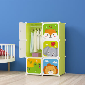 Buy SOGA 6 Cubes Animal Design Portable Wardrobe Divide-Grid Modular Storage Organiser Foldable Closet Online - Home & Living - 2 - AU Depot Free Shipping