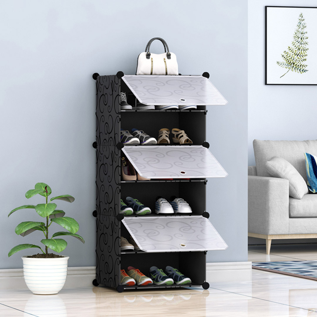 SOGA 6 Tier Shoe Rack Organizer Sneaker Footwear Storage Stackable Stand Cabinet Portable Wardrobe with Cover - ShoeBox106 - Furniture - 6 - AU DEPOT SOGA Buy SOGA 6 Tier Shoe Rack Organizer Sneaker Footwear Storage Stackable Stand Cabinet Portable Wardrobe with Cover Online - Furniture - 6 - AU Depot Free Shipping