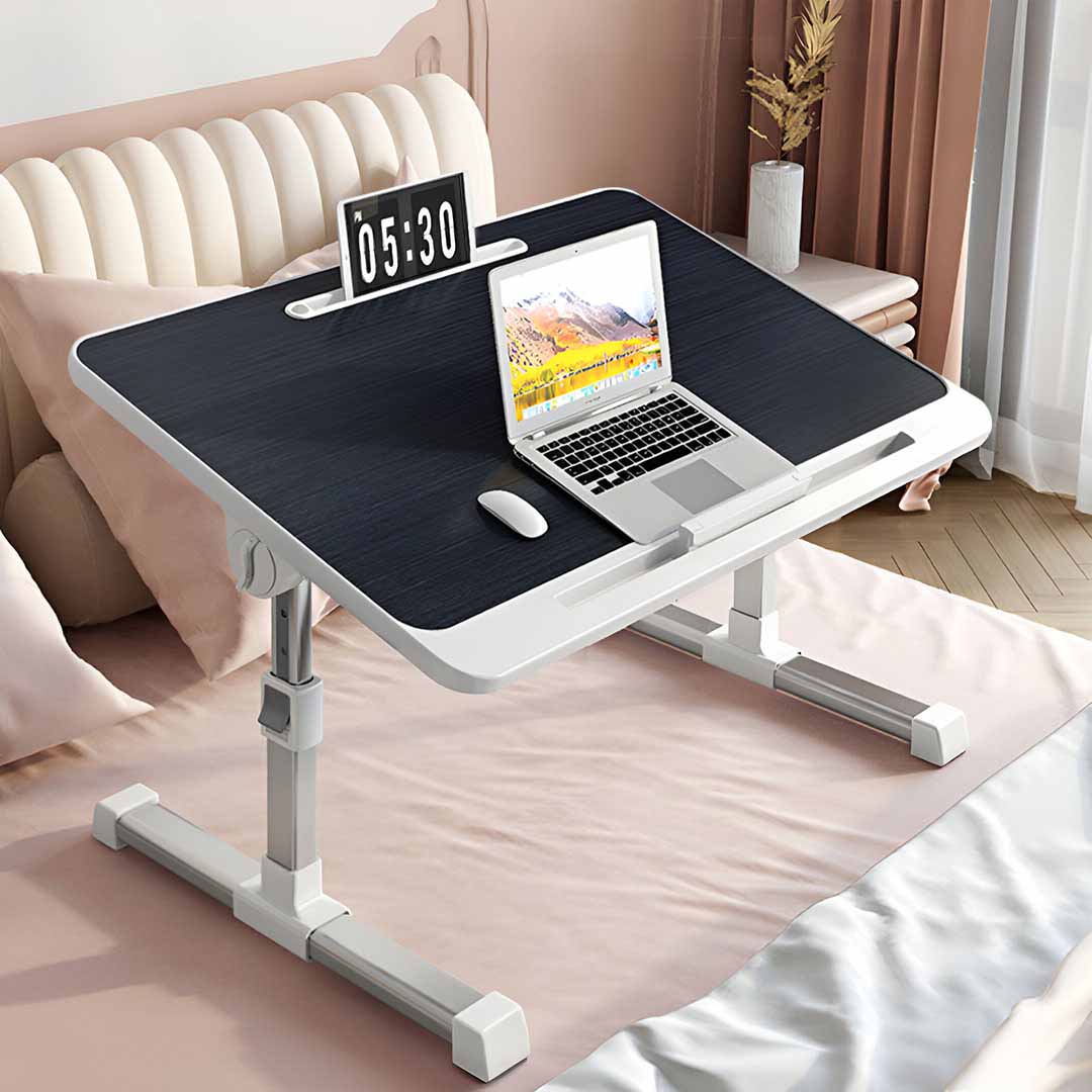 SOGA 60X40cm Black Small Laptop Bed Portable Foldable Study Table Adjustable - BedTableA8 - Desks & Computer Tables - 3 - AU DEPOT SOGA Buy SOGA 60X40cm Black Small Laptop Bed Portable Foldable Study Table Adjustable Online - Desks & Computer Tables - 3 - AU Depot Free Shipping