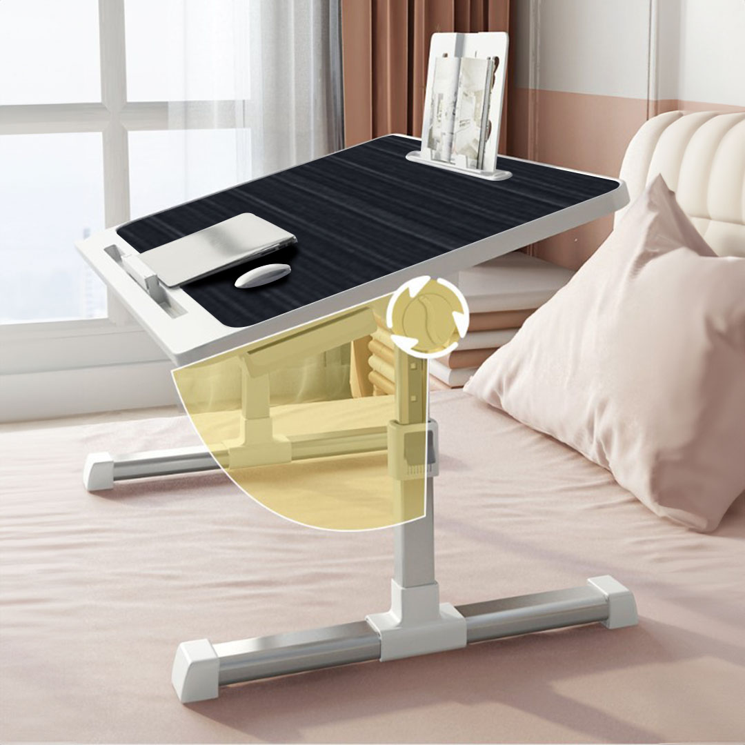 SOGA 60X40cm Black Small Laptop Bed Portable Foldable Study Table Adjustable - BedTableA8 - Desks & Computer Tables - 5 - AU DEPOT SOGA Buy SOGA 60X40cm Black Small Laptop Bed Portable Foldable Study Table Adjustable Online - Desks & Computer Tables - 5 - AU Depot Free Shipping