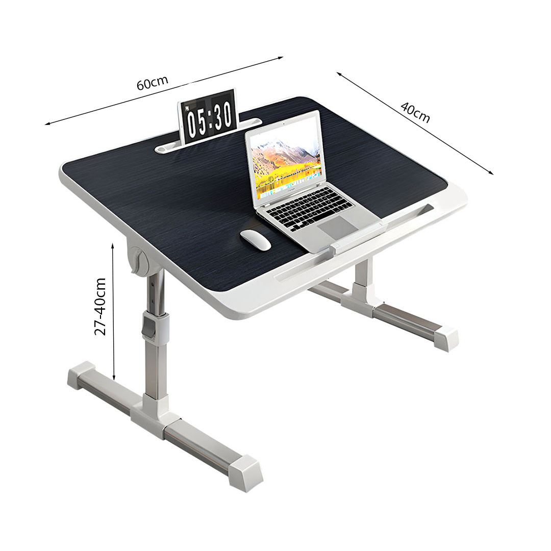 SOGA 60X40cm Black Small Laptop Bed Portable Foldable Study Table Adjustable - BedTableA8 - Desks & Computer Tables - 6 - AU DEPOT SOGA Buy SOGA 60X40cm Black Small Laptop Bed Portable Foldable Study Table Adjustable Online - Desks & Computer Tables - 6 - AU Depot Free Shipping