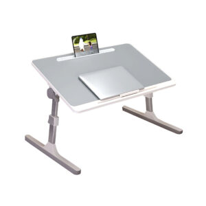 Buy SOGA 60X40cm Grey Small Laptop Bed Portable Foldable Study Table Adjustable Online - Desks & Computer Tables - 1 - AU Depot Free Shipping
