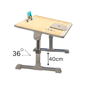 Buy SOGA 60X40cm Wood Small Laptop Bed Portable Foldable Study Table Adjustable Online - Desks & Computer Tables - 2 - AU Depot Free Shipping