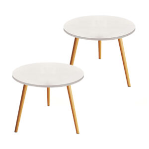 Buy SOGA 60x60cm White Small Side Coffee Table Living Room Balcony Home D?cor Style Online - Furniture - 1 - AU Depot Free Shipping