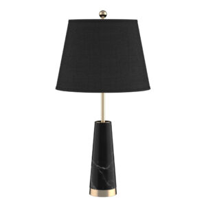 Buy SOGA 68cm Black Marble Bedside Desk Table Lamp Living Room Shade with Cone Shape Base Online - Home & Living - 1 - AU Depot Free Shipping