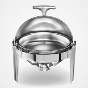 Buy SOGA 6L Stainless Steel Chafing Food Warmer Catering Dish Round Roll Top Online - Furniture - 2 - AU Depot Free Shipping