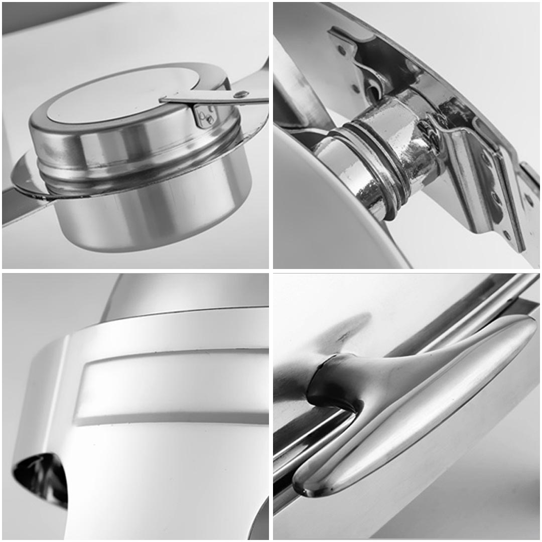 SOGA 6L Stainless Steel Chafing Food Warmer Catering Dish Round Roll Top - ChafingDish5638 - Furniture - 5 - AU DEPOT SOGA Buy SOGA 6L Stainless Steel Chafing Food Warmer Catering Dish Round Roll Top Online - Furniture - 5 - AU Depot Free Shipping
