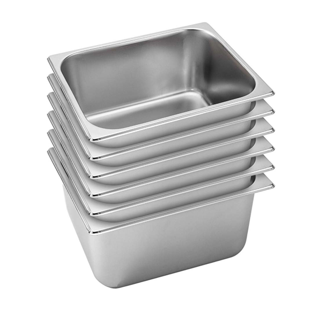 SOGA 6X Gastronorm GN Pan Full Size 1/2 GN Pan 20cm Deep Stainless Steel Tray - Baking Trays - GastronormPans5412X6 1 SOGA 6X Gastronorm GN Pan Full Size 1/2 GN Pan 20cm Deep Stainless Steel Tray - AU DEPOT Buy SOGA 6X Gastronorm GN Pan Full Size 1/2 GN Pan 20cm Deep Stainless Steel Tray Online - Home & Living - 1 - AU Depot Free Shipping