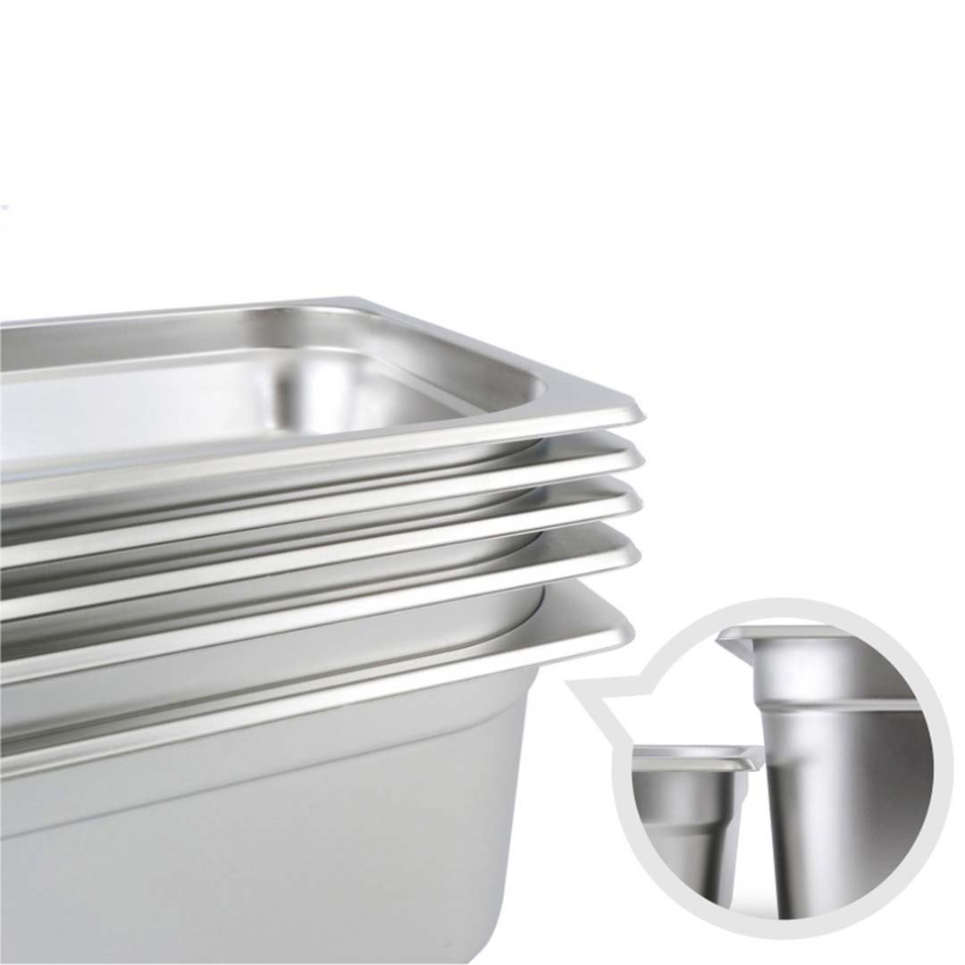 SOGA 6X Gastronorm GN Pan Full Size 1/2 GN Pan 6.5cm Deep Stainless Steel Tray With Lid - GP5409wLidX6 - Home & Living - 8 - AU DEPOT SOGA Buy SOGA 6X Gastronorm GN Pan Full Size 1/2 GN Pan 6.5cm Deep Stainless Steel Tray With Lid Online - Home & Living - 8 - AU Depot Free Shipping