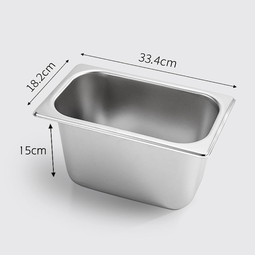 SOGA 6X Gastronorm GN Pan Full Size 1/3 GN Pan 15cm Deep Stainless Steel Tray - GastronormPans5417X6 - garden, tools & hardware > other - 2 - AU DEPOT SOGA Buy SOGA 6X Gastronorm GN Pan Full Size 1/3 GN Pan 15cm Deep Stainless Steel Tray Online - garden, tools & hardware > other - 2 - AU Depot Free Shipping