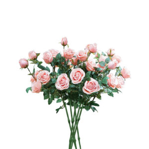 Buy SOGA 8 Bunch Artificial Silk Rose 5 Heads Flower Fake Bridal Bouquet Table Decor Light Pink Online - Home & Living - 1 - AU Depot Free Shipping